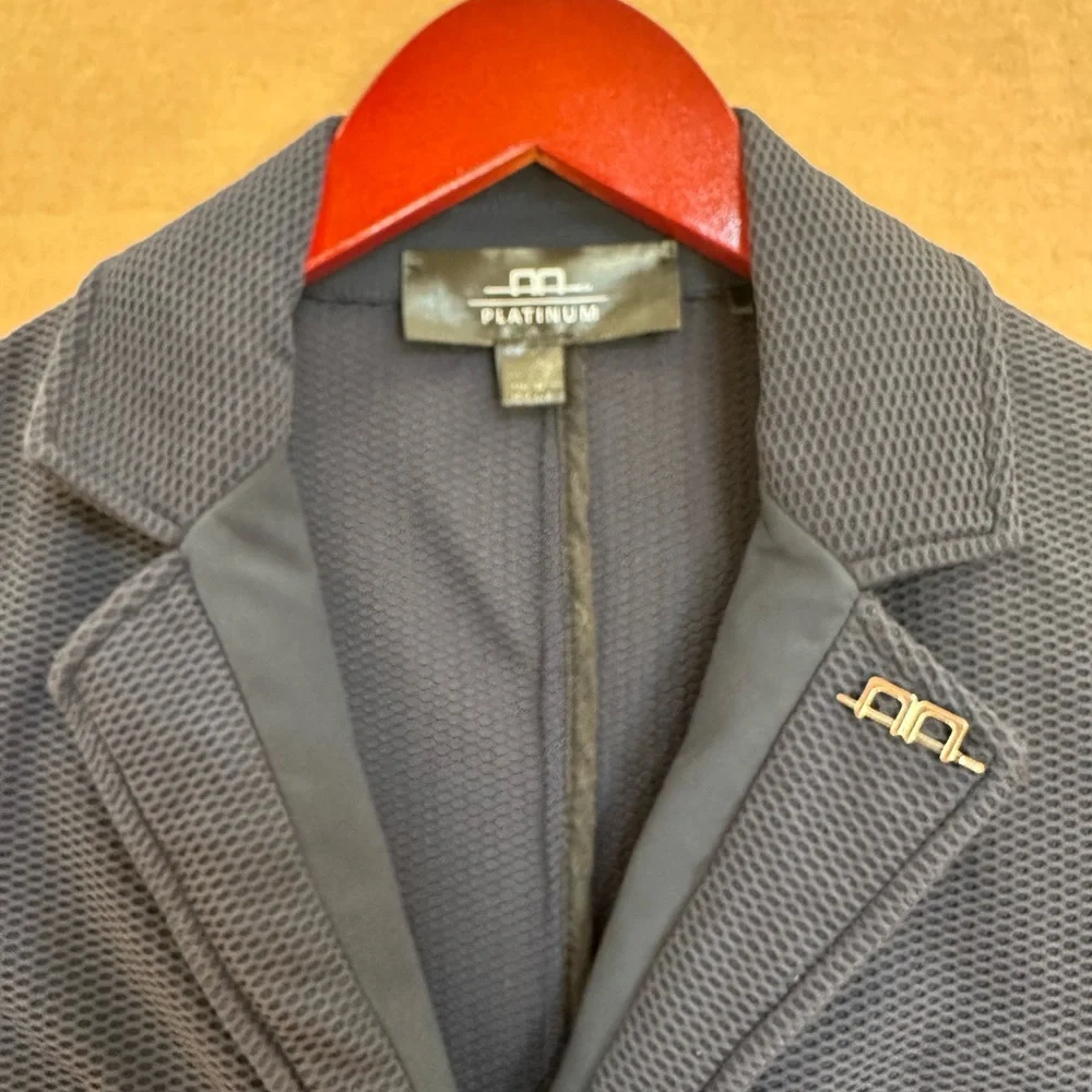 AA Motion Lite Equestrian Show Jacket Navy Blue - Picture 3 of 4